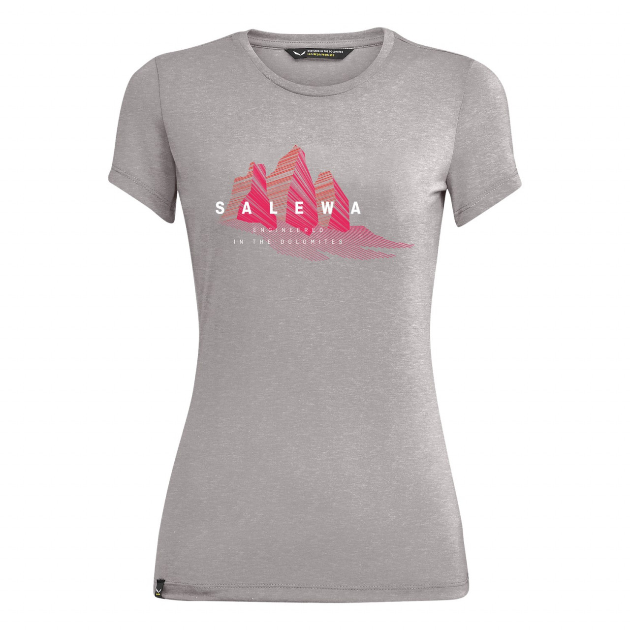 Salewa Women's Lines Graphic Dry T-Shirts Grey JTY-501798